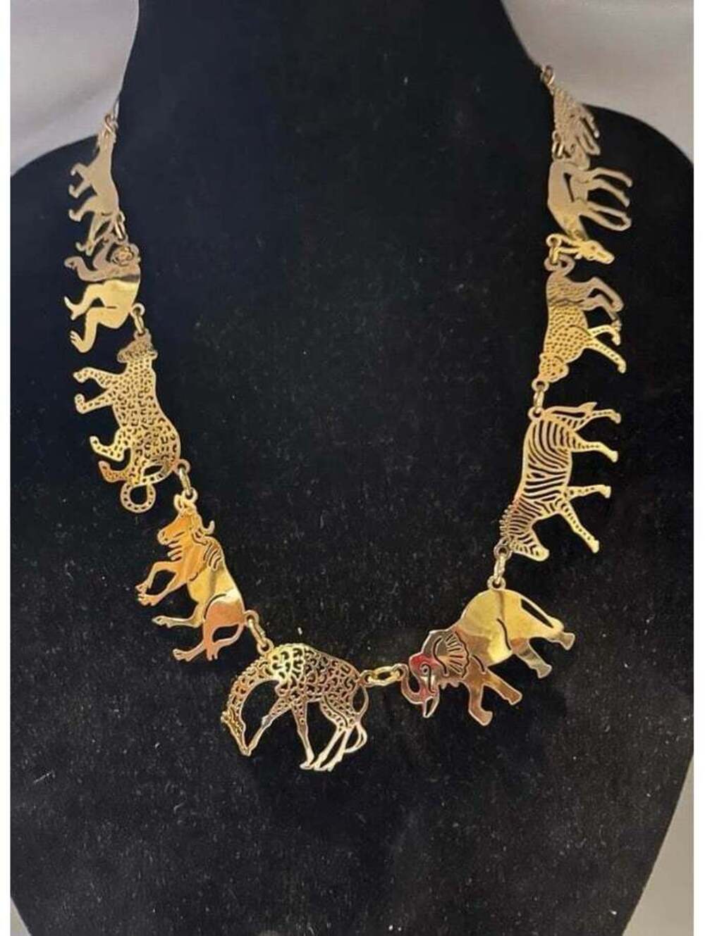 Wild Bryde Gold African Safari Necklace